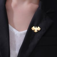 New Syria Eagle Brooch Stainless Steel Syrian Emblem Lapel Pin for Women Men Suit Shirt Badge Animal Accessories Gift