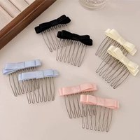 Elegant Bow-Tie Non-Slip Metal Hair Comb - Side Bangs And Updo Hair Clip For Women