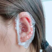 New 100pcs Hair Dyeing Ear Cover Waterproof Ear Protector Salon Bath Shower Shield Earmuffs Barber Hairdressing Accessory