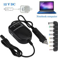 Universal 80W Car Charger Portable LED Car Adapter Adjustable Power Adapter Set with 8 Detachable Plugs Automotive Power Adapter