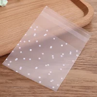 100Pcs/lot Transparent Dot Bags Small Ziplock Jewelry Packaging Bags Fresh-keeping Dustproof Reclosable Candy Cookie Storage DIY