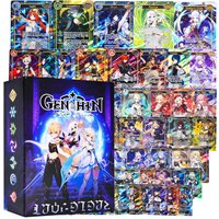 60PCS TCG Deck Cards,55PCS Ultra Rare Card and 5Pcs Random UTR with Gilded Text English Version TCG Collection Kamisato Ayaka