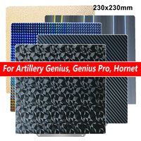 230x230mm for Artillery Gneius, Genius Pro, Hornet PEI Plate Heat Bed Accessories Flexible PEI Sheet for Anycubic Kobra 2