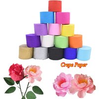 DIY Wrapping Birthday Party Handmade Children Decoration Crinkled Papers Craft Streamer Roll Crepe Paper
