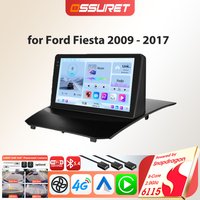 Lecteur de voiture pour Ford Fiesta 2009 - 2017 Android autoradio multimédia vidéo GPS Intelligent 4G stéréo Carplay Autoradio WIFI DSP