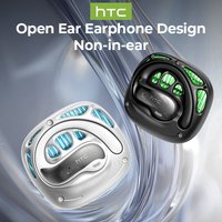 AI Translator Earbud HTC NE30 Open Ear Sport Wireless Bluetooth Earphone HIFI Stereo Sound HD Call With Mic Low Latency