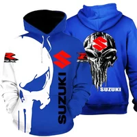 AliExpress Suzuki men's casual sportswear, 3D printed for outdoor motorcycle and bicycle enthusiasts, high quality for autumn and winter