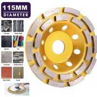 Diamond Cup Grinder Wheel Double Row Cup Disc 115mm For Grinding and Polishing Stone Metal Processing Cutting Wheel
