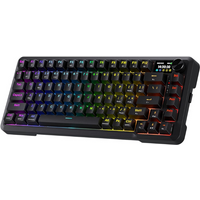 Redragon K724 PRO Wireless Gasket Gaming Hype Screen & Knob, 81-Key Mechanical Keyboard,Easy-Control 1.14’’ TFT Info Display