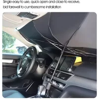 Large Anti UV Car Parasol Folding Sun Heat Insulation Umbrella Type Car Panels Glass Front Sunscreen Car Umbrella