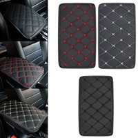Universal Car Leather Armrest Mat Waterproof Interior Auto Armrests Storage Box Mats Dust-proof Cushion Cover Armrest Protector