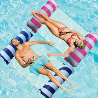 Water Hammock Recliner Inflatable Floating Swimming Air Mattress Pool Float Lounger Bed Foldable Pool Party Toy Recliner Chair