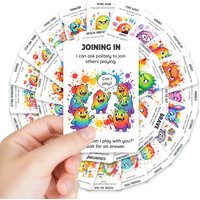 36 Rainbow Monsters Illustrated Emotion Cards, Tools for Emotional Regulation & Social Skills Practice