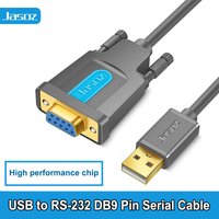 Jasoz USB to RS232 DB9 Serial Female Converter Adapter CableFor Windows 7 XP Cashier Register Modem USB RS232 COM