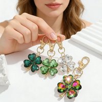 1 Piece of Fashionable and Luxurious Rhinestone Glass Keychain Accessory, Suitable for Women's Car Keys, Bag Charms, Decoration, and Gift-Giving
