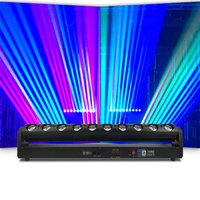 10*40W RBGW LED Beam Light Bar with Moving Head LED 4-in-1 Professional Stage DJ Disco Party Nightclub Dance Floor Bar Equipment