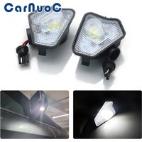 2Pcs Car Led Under Side Rearview Mirror Puddle Light For Mercedes Benz A B C E CLA GLA GLK S Class W176 W204 W212 W246 X164 12V