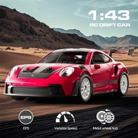 Hstar D43-01 RTR 1/43 2.4G 4WD Drift RC Car Gyro Mini Full Proportional Alloy Body Shell LED Light Remote Control High-Speed Mot