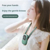 Portable Hanging Neck Fan Ultra Quiet Hands-Free Mini Electric Fan Adjustable Personal Cooler For Summer Outdoor Sports Travel