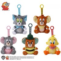 Genuine Tom and Jerry Plush Dolls PP Cotton Filled Keychain Toys Cute Cartoon Nibbles Lady Backpack Ornament Birthday Gifts