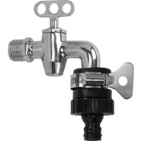 Quick Connect Plastic Hose Faucet Adapter Universal Tap Connector Fitting for Garden Irrigation Car Wash Watering Outdoor Home