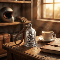 New High Quality Come Back Safe To Home Motorcycle Guardian Bell Pendant Punk Style Evil Spirit Trap Bell Lightweight Small Size