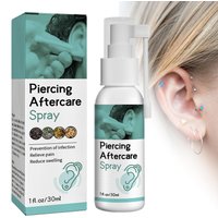 Gentle Liquid Cleaner Fluid Spray Piercing Aftercare Mist Ear Piercing Care Solution For Ear Nose Belly Piercings Gentle Mist image 4