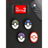 4pcs/lot Cute Silicone Soft Thumb Grips Joystick Caps for Switch 2 Joy-Con Controller 2025 New Analog StickCoversGameAccessories