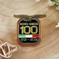 Moto Guzzi 100th Anniversary Enamel Pin (1921 - 2021) Eagle Badge Metal Brooch Motorcycle Enthusiast Gift Accessory