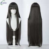 High Quality Akemi Homura Cosplay Wig Long Black Gray Hair Halloween Party Heat Resistant Synthetic Anime Wigs + Wig Cap