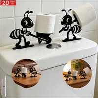 Creative Ant Design Toilet Paper Holder, Multi-Functional Tissue Storage for Bathroom & Living Room Decoration
