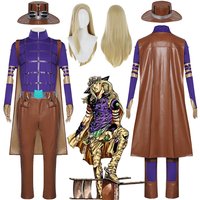 Anime Bizarre Adventure Julius Caesar Zeppeli Cosplay Costume Steel Ball Run Gyro Zeppeli Carnival Comic Animation Party Suits