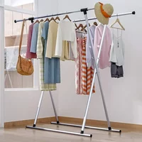 Clothes Drying Rack Telescopic Folding Drying Rack Multi-Functional Laundry Drying Rack Clothes Dryer for Indoor Outdoor