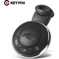 KEYYOU For BMW Mini Cooper R56 Smart Remote Key Case Fob Shell Keyless Remote Key Cover 3 Button