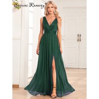 Sexy backless long prom bridesmaid party dresses for women 2026 elegant chiffon evening dress sequin maxi summer dress vestidos