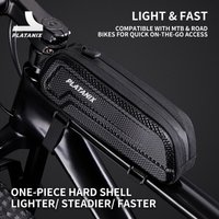 PLATANIX EVA Hard Shell Frame Storage Bag – Waterproof Top Tube Gear Case for MTB & Road Cycling
