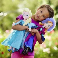Frozen Elsa Stuffed Doll Princess Anna Elsa Olaf Doll Toys Elza Stuffed Plush Toys Halloween Children Birthday Gift