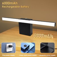 6000mAh Battery Picture Lights for Wall 3CCT Wireless Rechargeable Wall Lights Touch Switch Dimmable Wall Sconce Remote Control