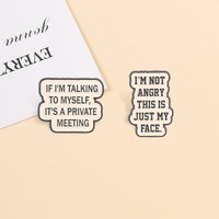 Funny Sarcastic Work Enamel Pins This Is Just My Face Brooches Introvert Researcher Badges Office Humor Jewelry Gift for Friends
