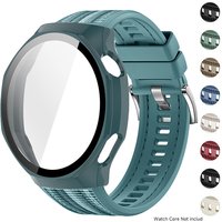 TPU Case+Strap For Huawei GT6 Pro 46mm Soft Silicone+Nylon Woven Bracelet Band With TPU Protector Bumper Shell Cover