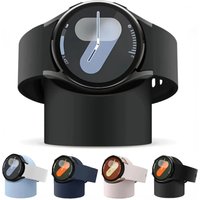 Silicone Charging Seat for Samsung Galaxy Watch 7/6/5 40mm 44mm Ultra 8 47mm Charger Stand Convenient Watch 6 Classic 47mm 43mm