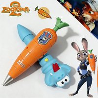 Disney Zootopia Trendy Judy Carrot-Shaped 2-in-1 Voice Recorder Pen& Gary Pen Snake Writing Serum Pen Peripherl New Year Gift