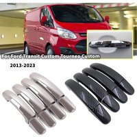 For Ford Transit Custom Tourneo Custom 2013-2023 ABS Plastic Door Handle Cover Moulding Decoration Trim Car Protector Accessorie