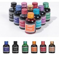 Pure Colorful 30ml Fountain Pen Ink Bottle 30ml, Smooth Effortless Flawless Writing, Refilling Inks Stationery Office Supplies