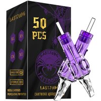Tattoo Needle Kit LASTJUDG 50PCS Tattoo Needle For Permanent Makeup Tattoo Machine Kit Disposable Tattoo Cartridge Needle Kit