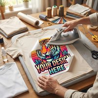 Custom DTF Heat Transfer Iron On Patches DIY Design Print Stickers for TShirt Washable Heat Transfer Vinyl Decals Ready to Press