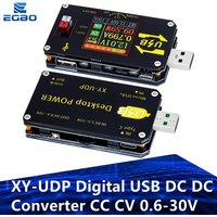 XY-UDP Digital USB DC DC Converter CC CV 0.6-30V 5V 9V 12V 24V 2A 15W Power Module Desktop Adjustable Regulated power supply