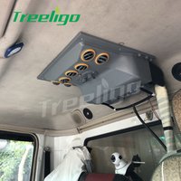 Treeligo Wall-mounted Ceiling Air Conditioner Evaporator Assembly Outlet Unit Cooling Ac 12v 24V for Bus Truck Van Excavator