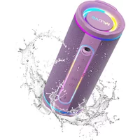 MLOVE Portable Bluetooth Speaker – Powerful Dual Sound, Colorful RGB Lighting, Fully Waterproof (IPX7), TWS Enabled
