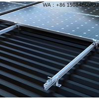 2400mm Aluminum PV Racking Rail, Roof Mount Profile Accessories, Durable Solar Energy Hardware Parts for Outdoor Solar Panel Sup